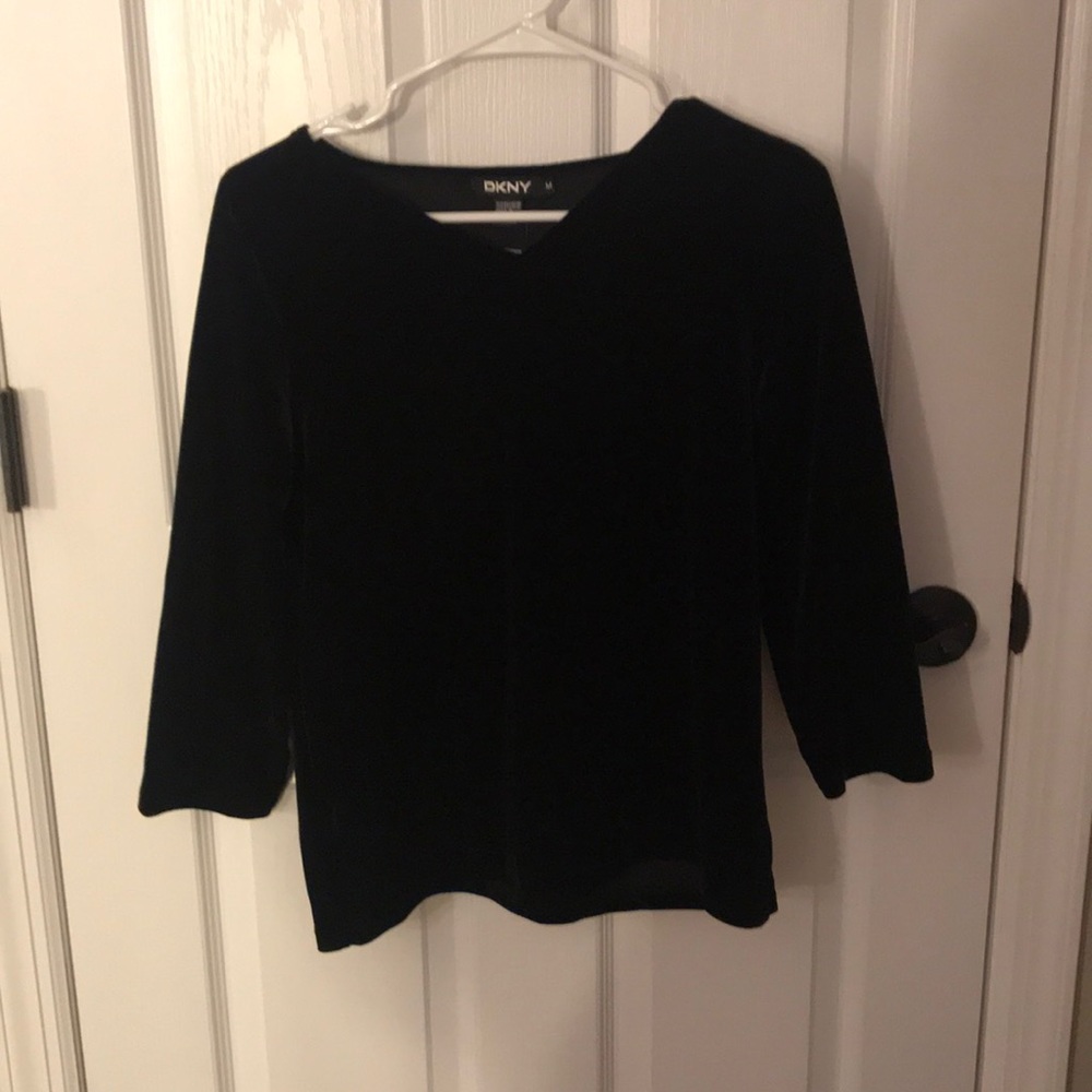 DKNY velvet shirt